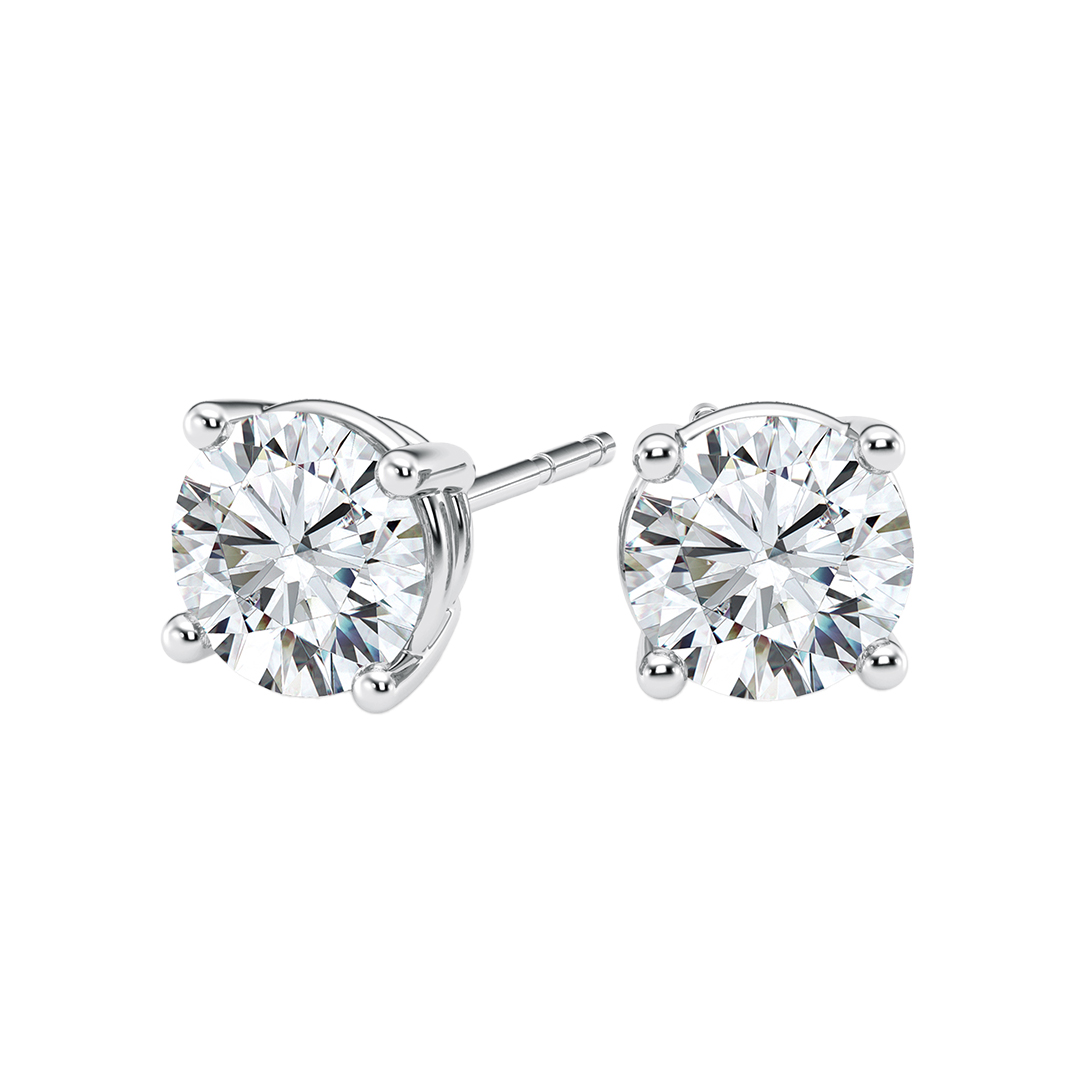 White Gold Earrings
